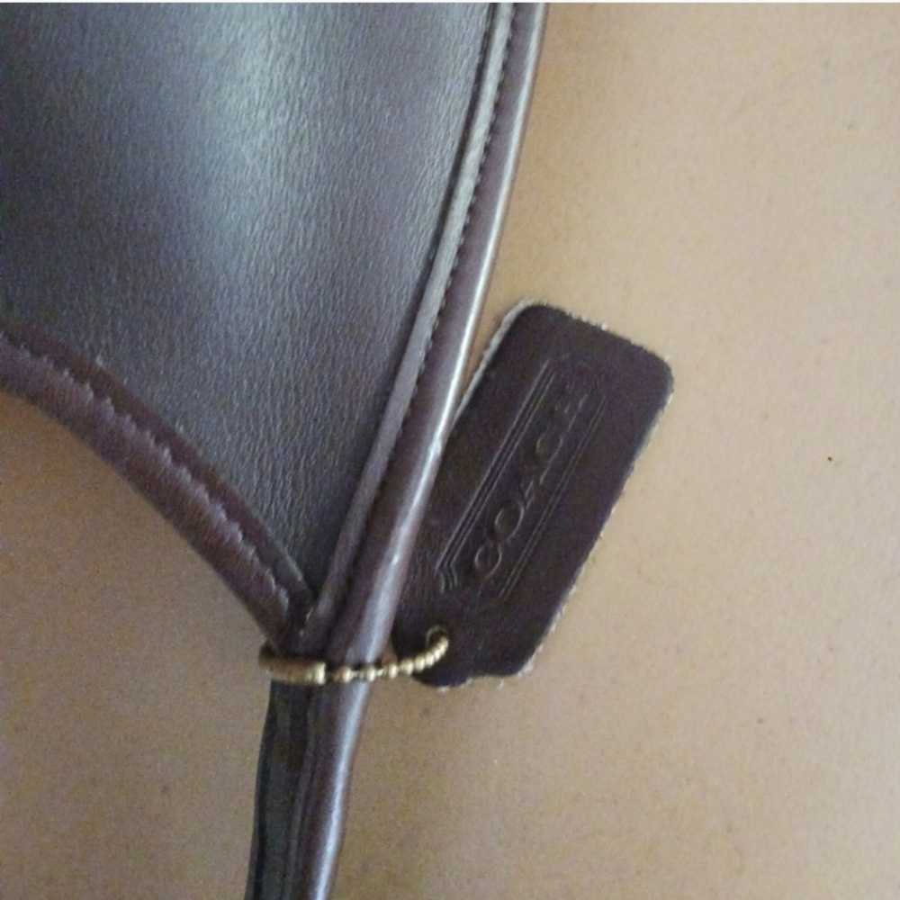 COACH 9027 ERGO MINI Satchel August 1997 brown Leather Shoulder Bag, - Picture 11 of 14